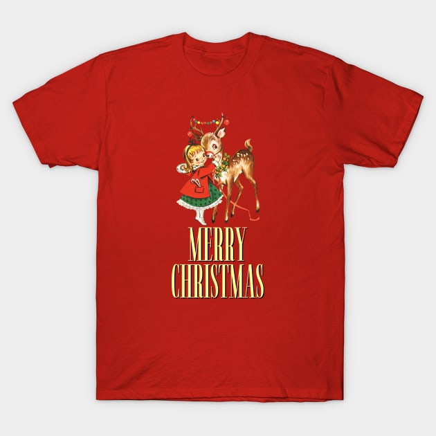 Vintage merry Christmas T-Shirt by novaya
